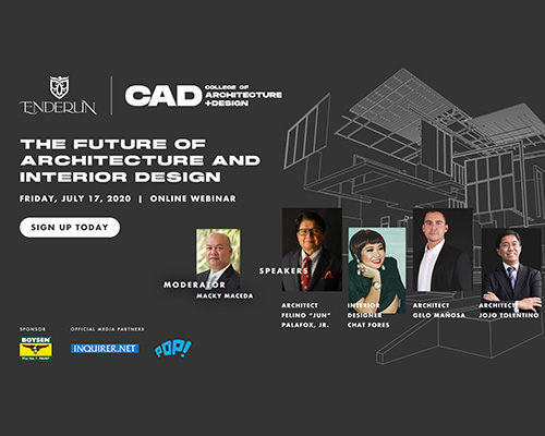 The Future of Architecture and Interior Design Talk Through Enderun Colleges’ Webinar