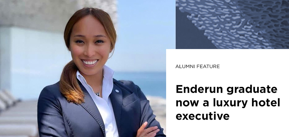 Enderun graduate now a luxury hotel executive